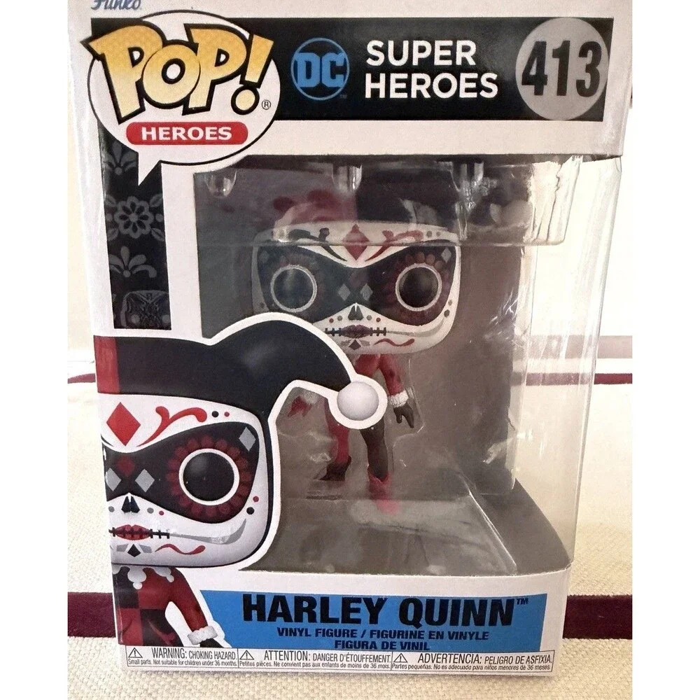 Funko Pop! Heroes: Dia de Los DC - Harley Quinn (No. 413) Vinyl Figure NIB